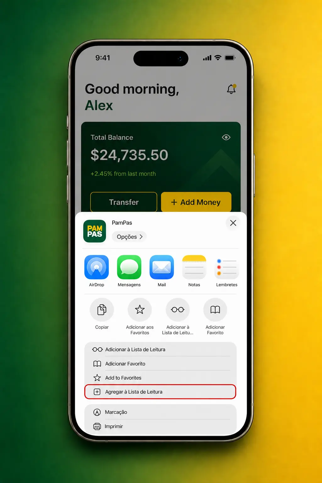 Guía paso a paso para instalar la app Pampas como PWA en iPhone o iPad usando Safari