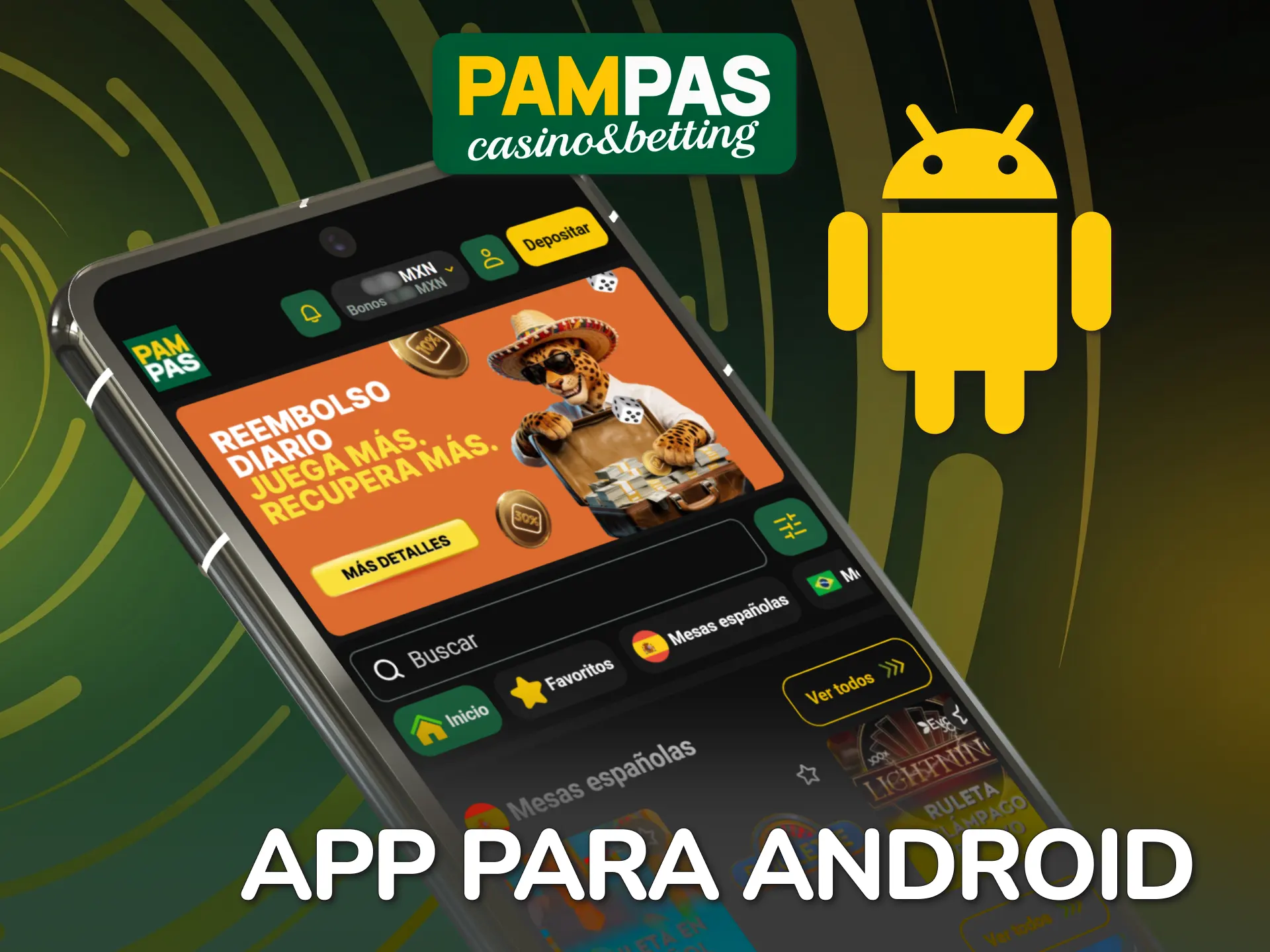 Descarga el software en Android para una mejor experiencia móvil Pampas.